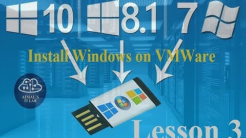 How to install Windows 7,8,10 on VMWare
