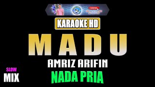 MADU - Amriz Arifin [ KARAOKE NOSTALGIA ] Nada Pria