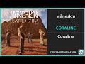 Måneskin - CORALINE Lyrics English Translation - Italian and English Dual Lyrics - Subtitles