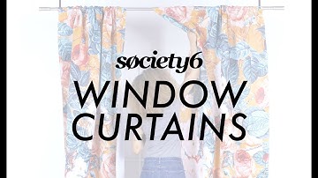 Window Curtains from Society6 - Product Demo