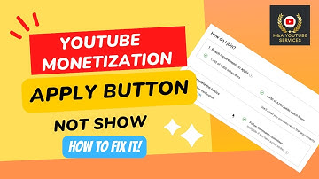 Youtube Monetization Apply Button Not Show | Apply Button nhi aa raha? | Monetization Problem Solved
