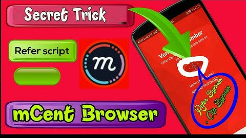 Mcent Browser App online refer script||Unlimited points Adding script||By Paytm King
