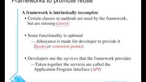 SEG2105-Ch3-ReusabilityAndFrameworks