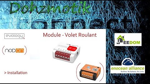 Dohzmotik- Jeedom - Installation module Evology/Nodon volet roulant