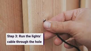 Garden Lights | How to install 12 volt walllights with the Fixed cable system