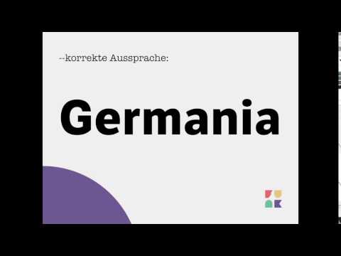 Germania - Korrekte Aussprache der funk Formate - Germania - Korrekte Aussprache der funk Formate