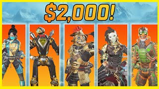 MY $2,000+ SKIN SHOWCASE in Apex Legends...