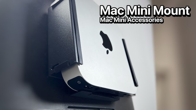 Anpassad Mac Mini Hosanwell Mount Support för Mac Mini M1, Under Desktop  Väggfäste VESA PC Desktop Dold montering Flera installationsmetoder