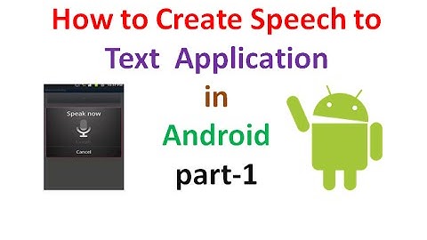 Android Application Development tutorial:Voice to Text part-1 | ShoutCafe.com