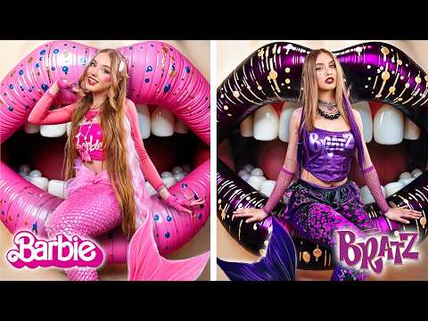 Barbie-Meerjungfrau vs. Bratz-Meerjungfrau! Traum-Makeover-Doll-Challenge