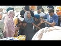 Sidhu moosewalas mother breaks down as she collects her sons ashes
