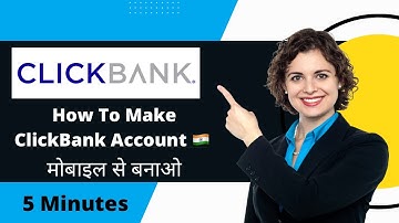 How to make ClickBank account in india 🇮🇳 5 minutes