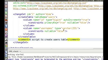 Liquibase Migrations for a Dropwizard Project