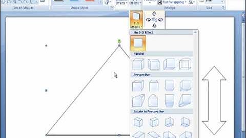 How to add 3D effects to shapes in Word 2007