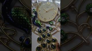 💚 peacock wall clock 🦚home decor price RS650/ whatsapp 7708379813 #gift#shortsfeed #shortsviral 🦚🦚
