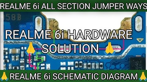 REALME 6i all section jumper ways realme 6i Borneo schematic diagram Borneo hardware solution