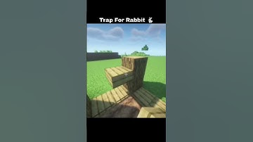 Rabbit Trap 🐰🪤 #gaming #minecraft #shorts #viral