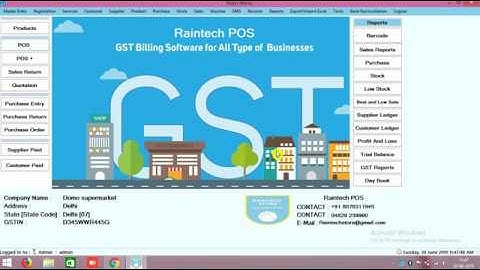 counter sale panel Raintech pos tutorial 04 English