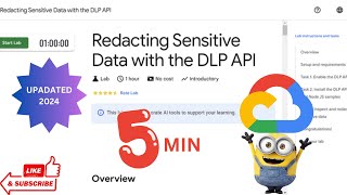 Redacting Sensitive Data with the DLP API||#quicklabs #arcade #solutions #googlecloud #challengelab