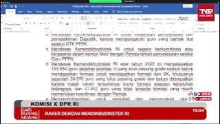 LIVE STREAMING - KOMISI X DPR RI RAKER DENGAN MENDIKBUD-RISTEK RI