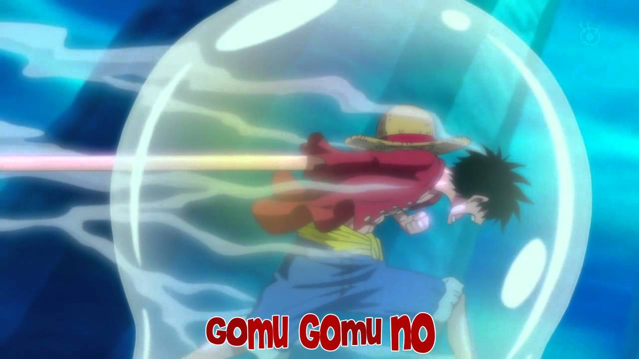 Luffy usa el red hawk :D parecido a un puño de fuego de Ace!!! 