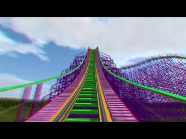 3D Rollercoaster: Ultraviolet (3D Anaglyph for phones/tablets/non-3D TVs) class=