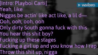 Travis scott a man (lyrics on screen)