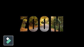 Filmora 12 - Zoom Through Text Transition - Tutorial