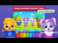 Lucas and Ruby Animal Sounds Song #3 - Head, Shoulders, Knees &amp; Toes | RV AppStudios Games