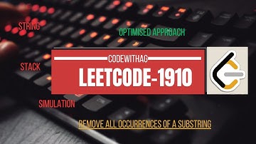 LeetCode Question: 1910:-Remove All Occurrences of a Substring ||C++ ,Python,Java||Explained,Coded