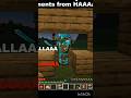 Minecraft why me !? moments from haaa 😂 #minecraft #funny #shorts
