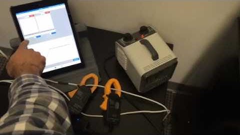 Bluetooth current measurements by Motionics WiClamp and Blu