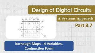 8.7 Karnaugh Maps - 4 Variables, Conjunctive Form
