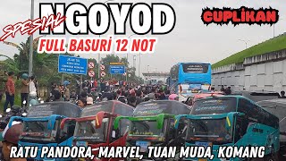 FULL BUS BASURI TELOLET❗️NGOYOD KOMANG, TUAN MUDA, MARVEL,RATU PANDORA MANIA DEPOK SEMUA TURUN JALAN