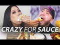Mukbangers are CRAZY FOR SAUCE ⚠️MESSY⚠️
