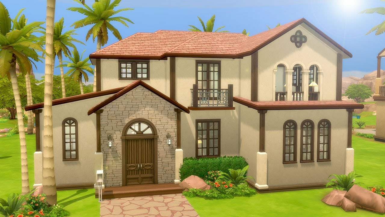 OASIS VILLA // The Sims 4: Speed Build - YouTube