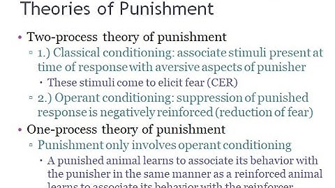 PSYC 370 Video Lecture - Theories of Punishment