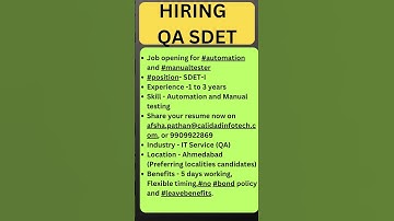 Testing Jobs | SDET Jobs | Rd Automation Learning