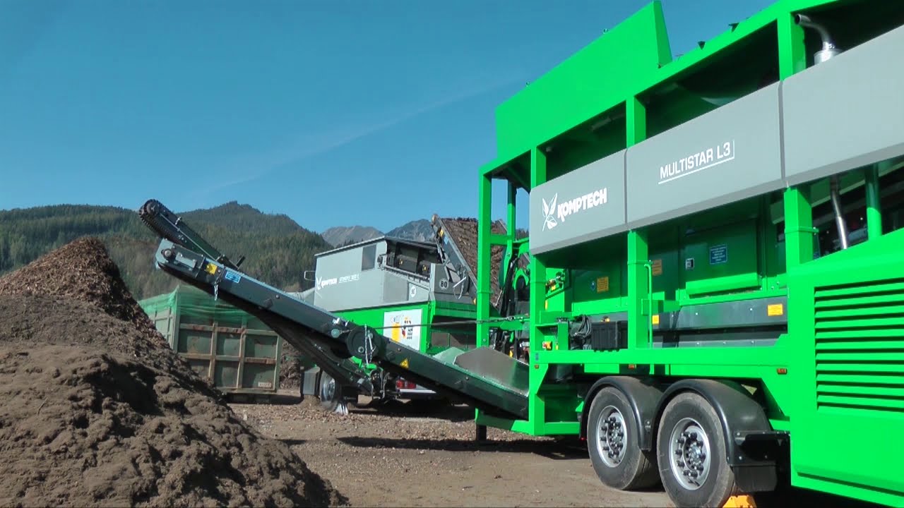 Komptech Stonefex 3000 Stone Separator Cleaning Woody Biomass