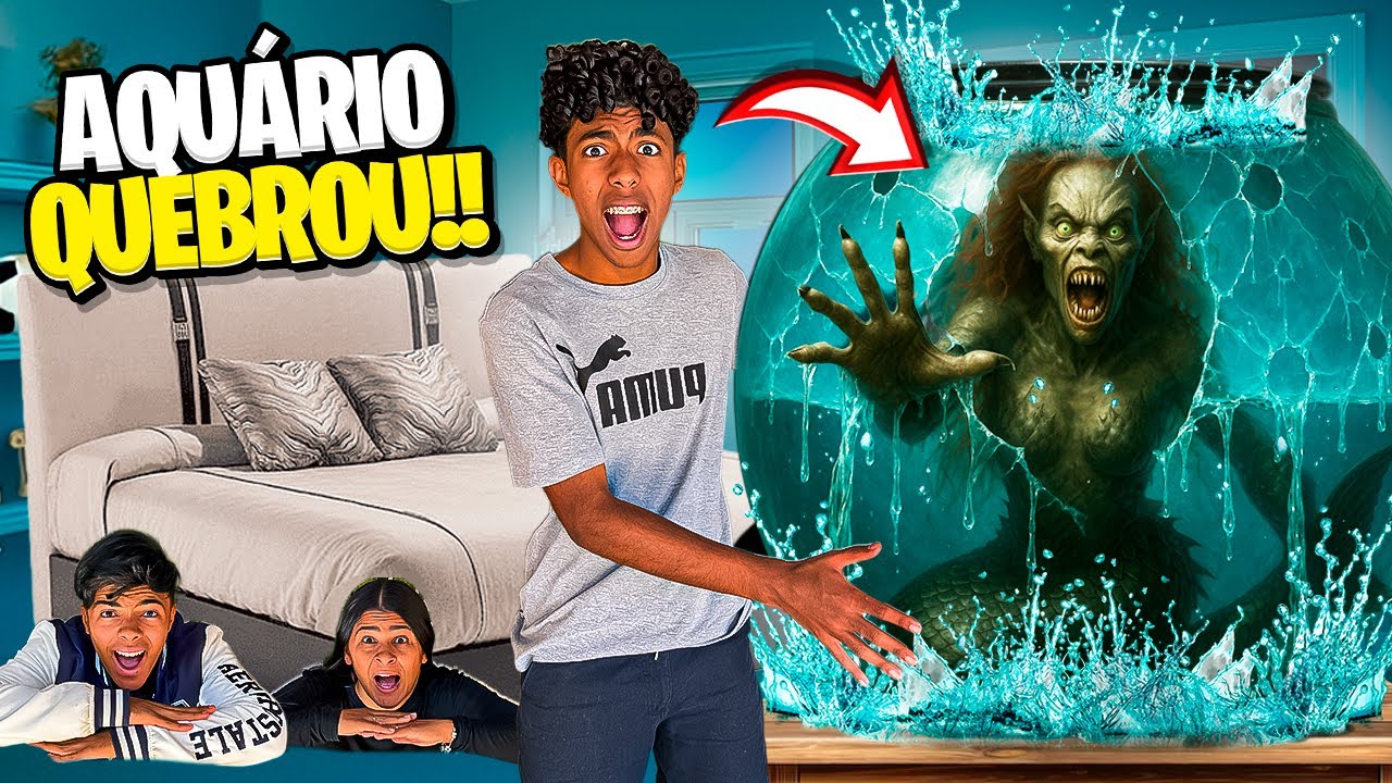O AQUÁRIO DA SEREIA DA DEEP WEB QUEBROU E ALAGOU TUDO..