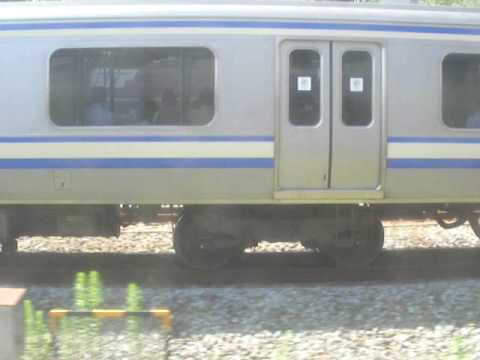 東海道線（211系）vs横須賀線(217系）vsEF66牽引コキ編成　併走バトル