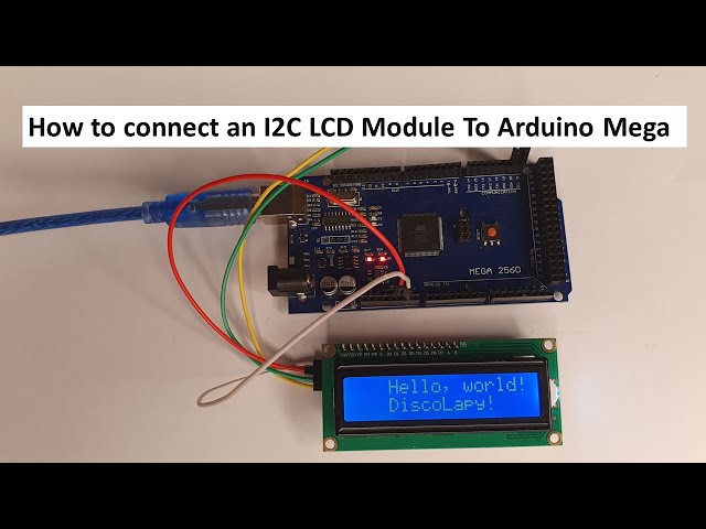 How To Connect An I2C Lcd Module (Liquid Crystal Display) To Arduino Mega  2560 - Youtube