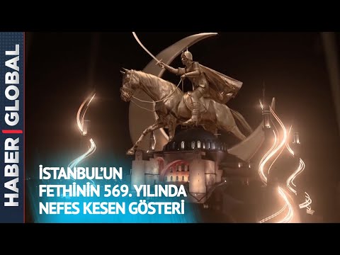 Ayasofya'da Nefes Kesen Işık Gösterisi
