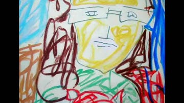 Expressionist Art. "Woman with cat"