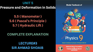Physics Class 9 | Unit 5 |5.5|5.6|5.7| Federal Board 2025 | National Book Foundation | Lecture 3