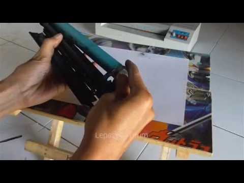 How to refill cartridge HP P1102 cartridge 85A & Cleaning Waste Tank