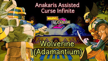 Marvel vs Capcom 2 (MVC2): Anakaris Assisted Curse Infinite w/ Wolverine(Adamantium) - (Curse#24)