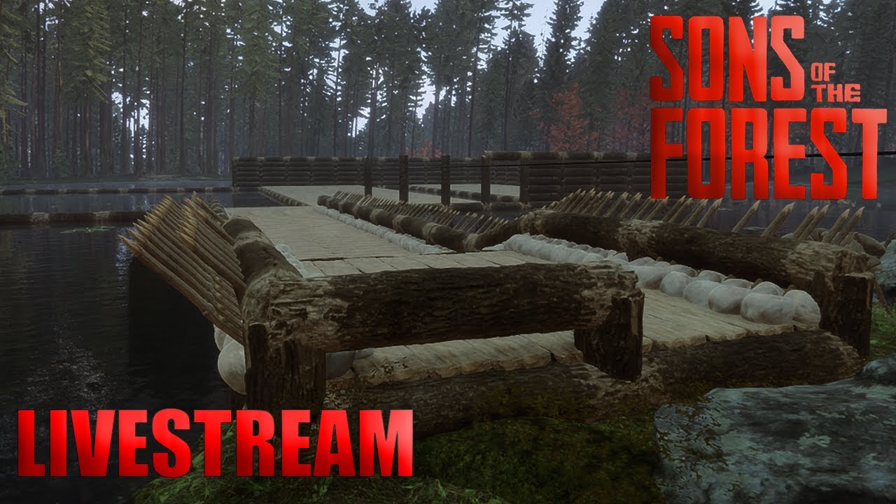 Wasser Festung weiter bauen / base bau im Winter Sons of the Forest