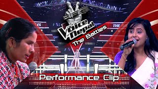 Shrinkhala Joshi Vs Jhupri Bhandari 'Galbandi Ma Rato Dhago' - The Voice of Nepal Season 2 - 2019