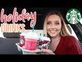 trying every starbucks holiday drink (the first time Starbucks ever disappointed...)